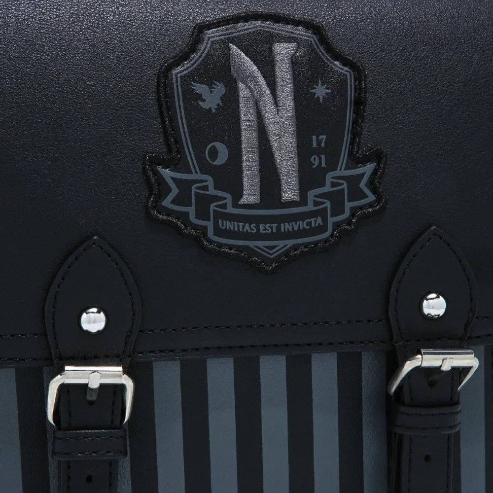 Wednesday Nevermore Academy Mini Backpack Hot Topic Addams Family Halloween‎